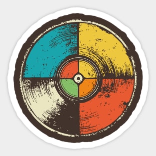 Retro Vinyl Record Pop Art | Music Lover Gift Sticker